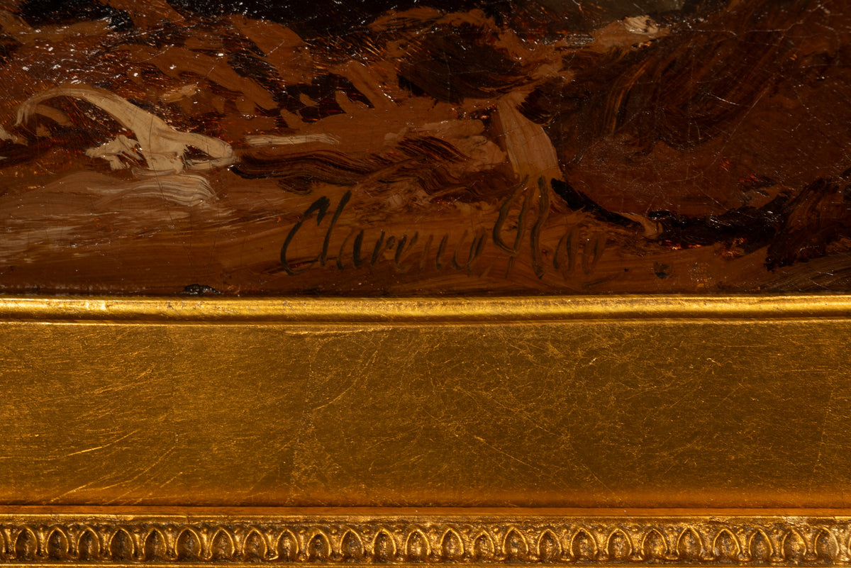 Antique 19th Century Large Oil on Canvas Painting Orientalist Palmyra Syria 1880 by Clarence Henry Roe