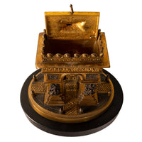 Antique French Grand Tour Gilt Bronze Architectural Model Arc de Triomphe 1825