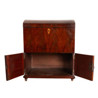 Antique Georgian Mahogany Domed Top Wine Liquor Cellarette Cabinet Box 1780