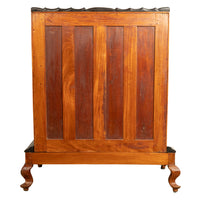 Antique 18th Century VOC Dutch Colonial Padouk Ebony Secretary Desk Bureau 1730