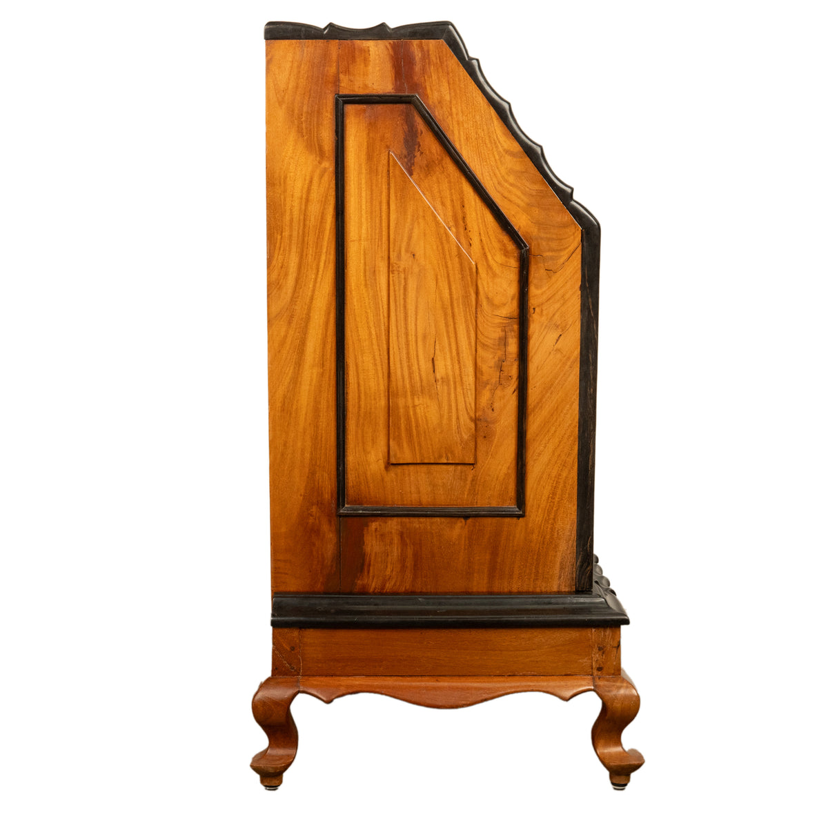 Antique 18th Century VOC Dutch Colonial Padouk Ebony Secretary Desk Bureau 1730