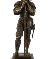 Antique Pair of French Neo-Renaissance Bronze Soldier Statues Sculptures by Jean-Francois-Theodore Gechter 1840