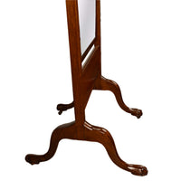 Antique English Georgian Regency Mahogany Cheval Full Length Swing Mirror 1820