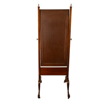 Antique English Georgian Regency Mahogany Cheval Full Length Swing Mirror 1820