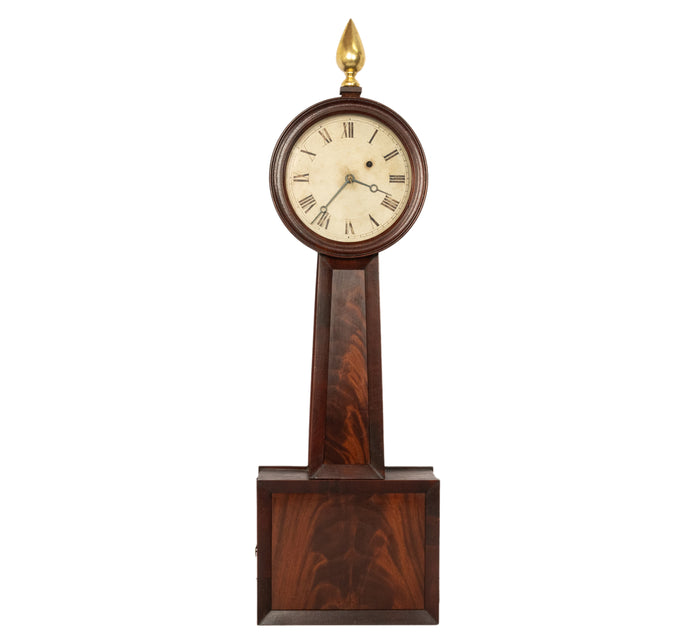 Antique American Simon Willard & Son 8 Day Banjo Clock Patent Timepiece 1825