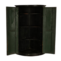 Antique Flemish Painted Polychrome Corner Cabinet Christ Nativity Magi 1760