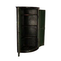 Antique Flemish Painted Polychrome Corner Cabinet Christ Nativity Magi 1760