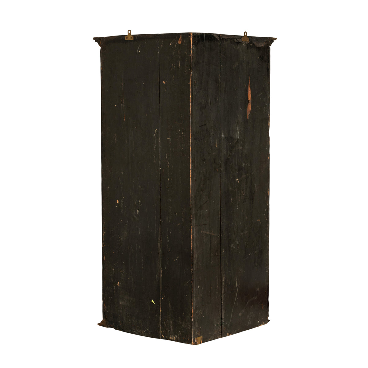 Antique Flemish Painted Polychrome Corner Cabinet Christ Nativity Magi 1760