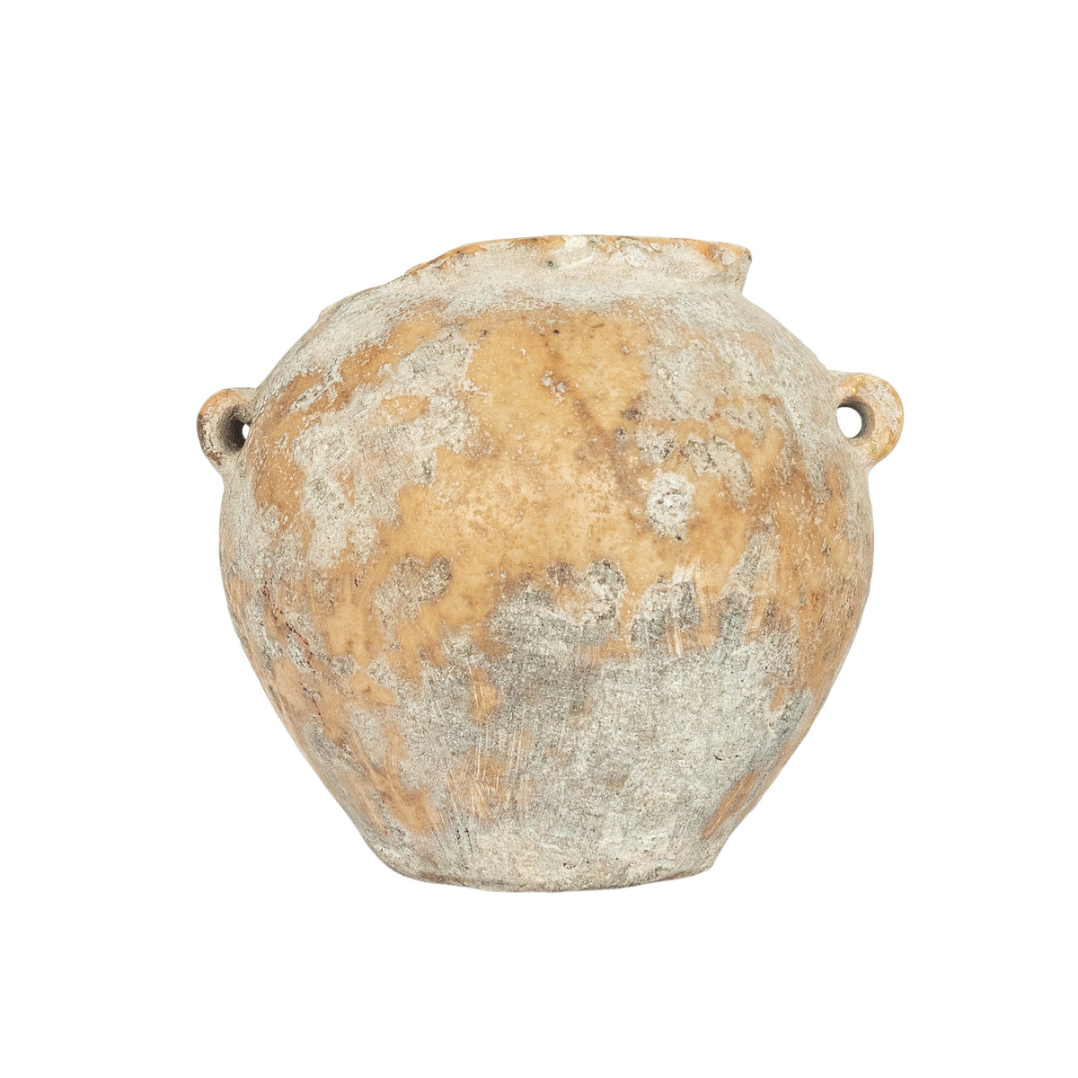 Ancient Egyptian Old Kingdom Miniature Lime Stone Vessel Jar 2600-2800 BCE