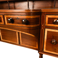 Antique Georgian Irish Inlaid Cuban Mahogany Country House Sideboard Donegal Circa 1800