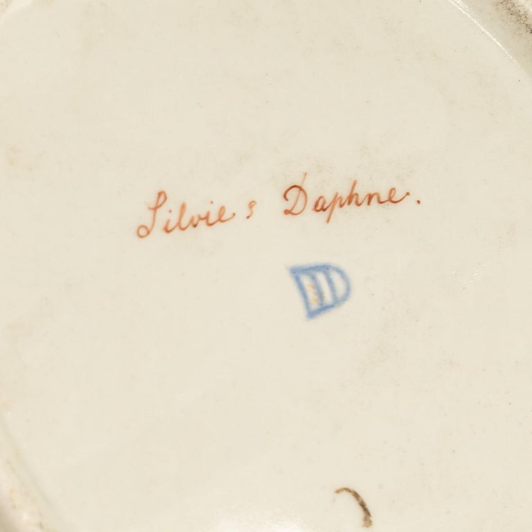 Antique Royal Vienna Handpainted Porcelain Cabinet Plate Greek Goddess Daphne circa 1890