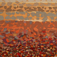 Pacific Northwest Oregon Modernist Oil on Canvas Abstract Landscape Painting 1981 By Richard Arthur Muller