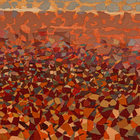Pacific Northwest Oregon Modernist Oil on Canvas Abstract Landscape Painting 1981 By Richard Arthur Muller