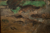 American WPA Oil painting High Desert Landscape Pacific Northwest Oregon by Arthur Runquist, Circa 1942