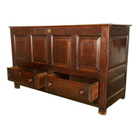 Monumental Antique Georgian Joined Oak Mule Dowry Chest Coffer Yorkshire 1720