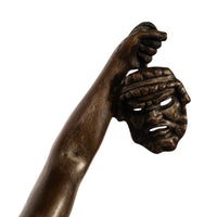 Antique Spanish Art Nouveau Bronze Neo-Classical Sculpture Statue Bacchante 1890 By Gustave Obiols Delgado