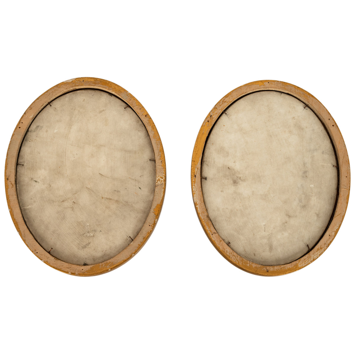 Pair Antique German Signed KPM Porcelain Handpainted Bride Portrait Plaques 1890