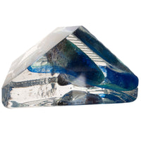 Swedish Art Glass Sculpture Blue Head Bertil Vallien Kosta Boda Signed Numbered