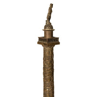 Antique French Grand Tour Bronze Desk Statue Sculpture Napoleon Column Vendome Paris 1860