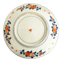 Monumental 22" Pair Antique Japanese Meiji Porcelain Imari Chargers Plates 1880
