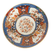 Monumental 22" Pair Antique Japanese Meiji Porcelain Imari Chargers Plates 1880