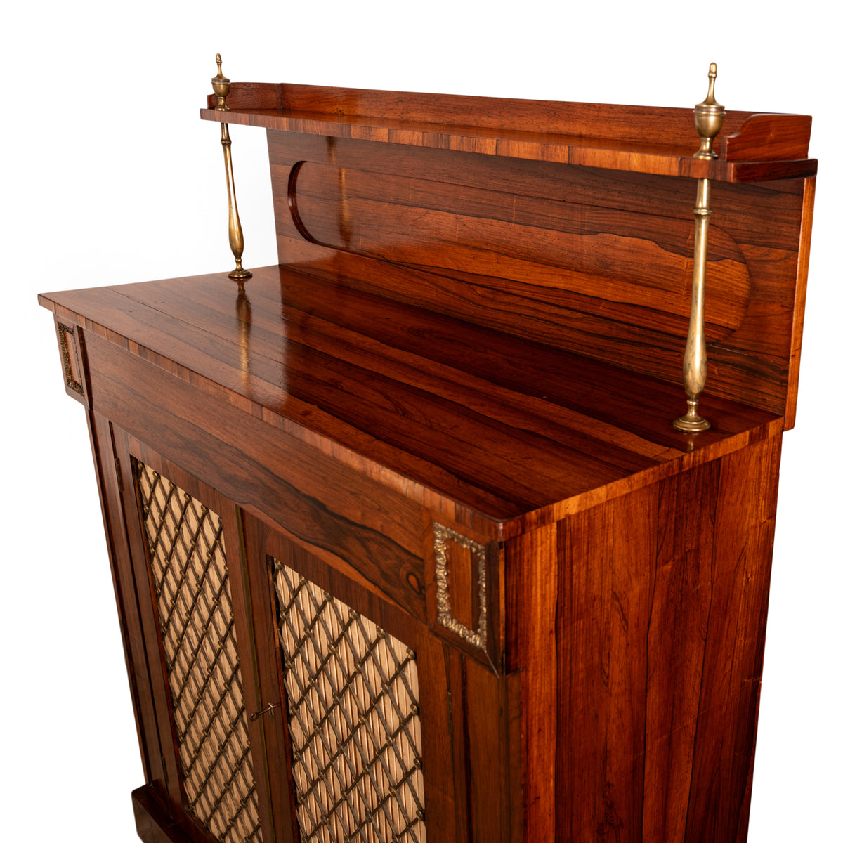 Antique Georgian Regency Rosewood Brass Gillows Chiffonier Sideboard Bar 1820