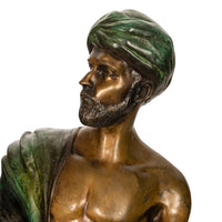 Franz Bergmann Orientalist Arab Slave Nude Group Cold Painted Bronze Signed 1910