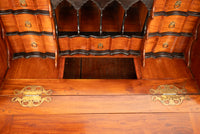 Antique 18th Century VOC Dutch Colonial Padouk Ebony Secretary Desk Bureau 1730