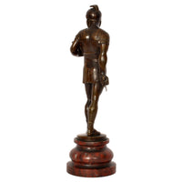 Antique Bronze Grand Tour Roman Centurion Gladiator Statue Sculpture Italy 1820
