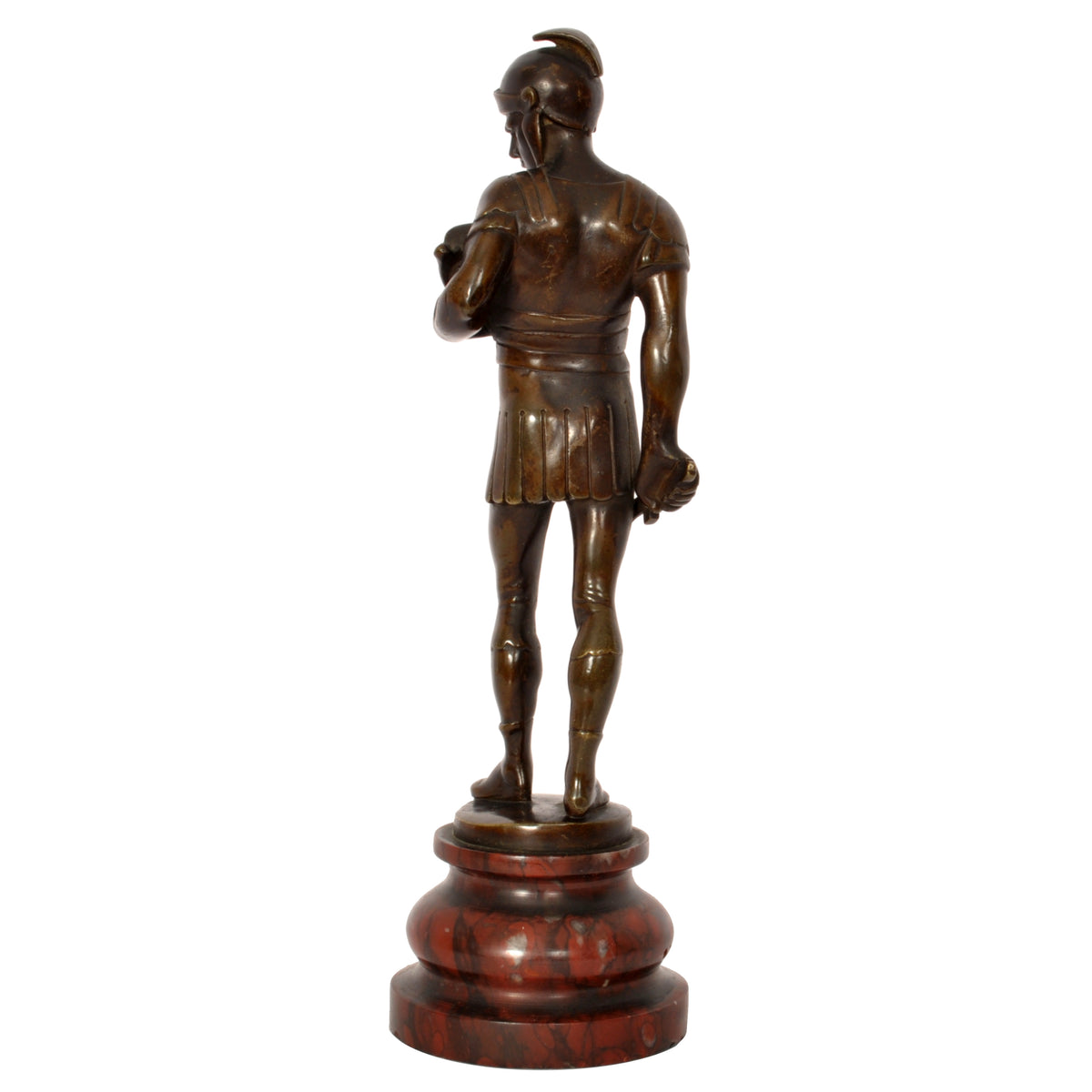 Antique Bronze Grand Tour Roman Centurion Gladiator Statue Sculpture Italy 1820