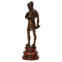 Antique Bronze Grand Tour Roman Centurion Gladiator Statue Sculpture Italy 1820