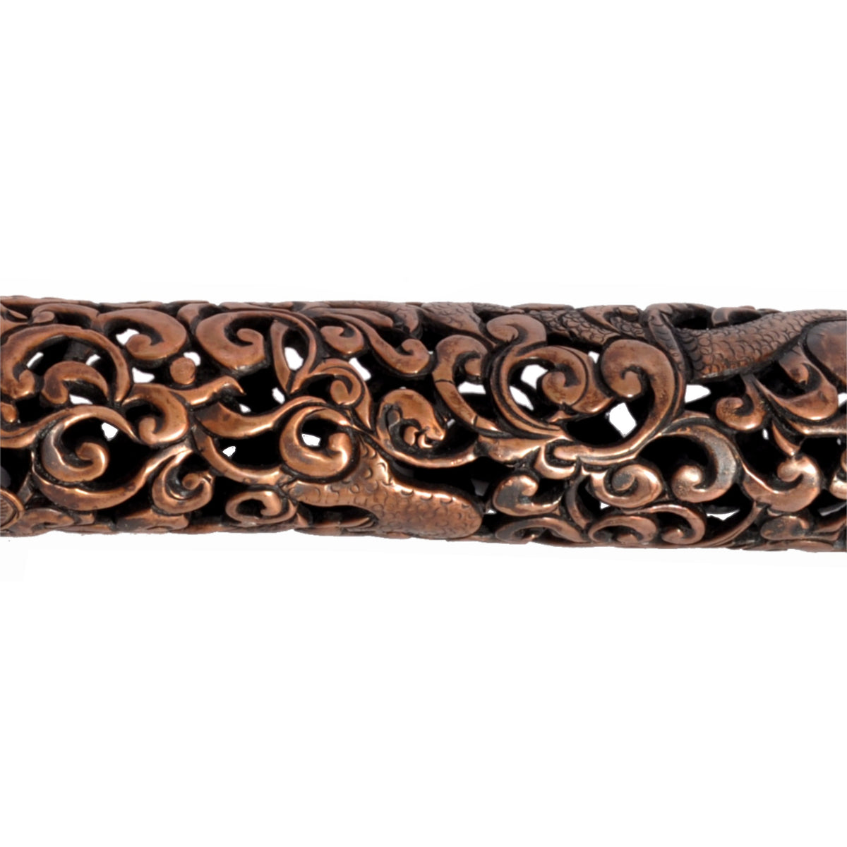 Antique 18th Century Tibetan Buddhist Gilded Iron Lama's Pen Case Derge 1700