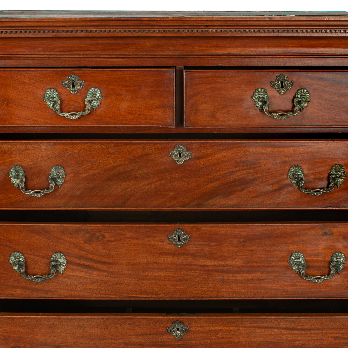 Antique 18th Century Georgian George III Mahogany Tallboy Chest on Chest, Circa 1760