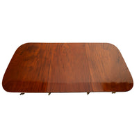 Antique Georgian Regency Cuban Mahogany Twin Pedestal Dining Table Tilt-Top 1810