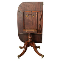 Antique Georgian Regency Cuban Mahogany Twin Pedestal Dining Table Tilt-Top 1810