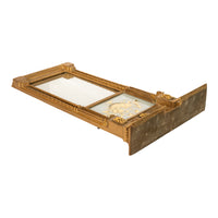 Antique American Federal Carved Giltwood Pier Mirror Églomisé Panel NY 1810