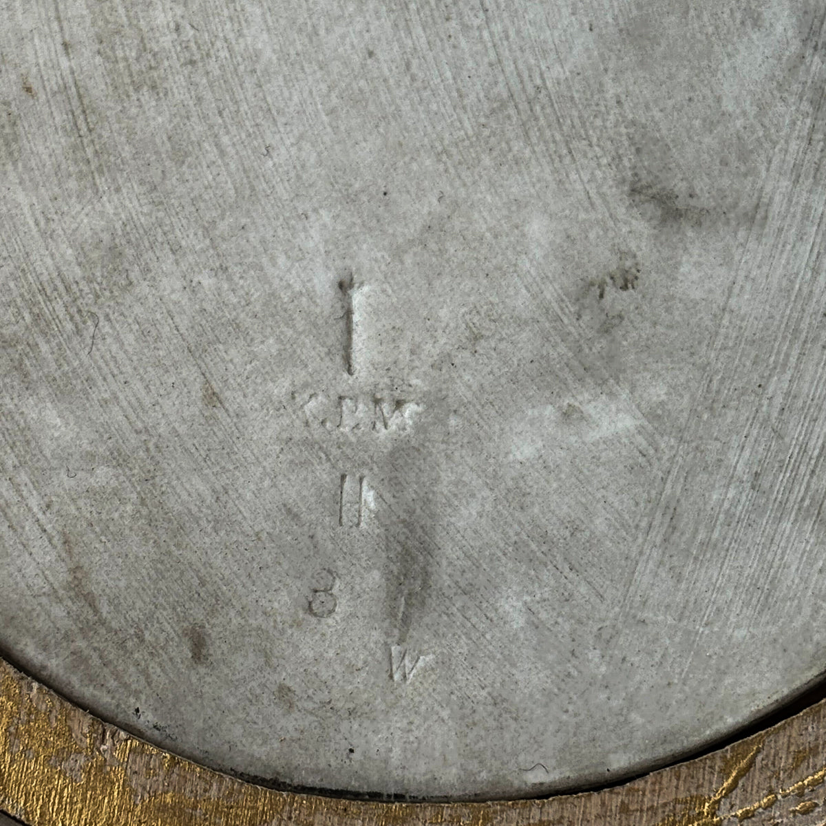 Pair Antique German Signed KPM Porcelain Handpainted Bride Portrait Plaques 1890