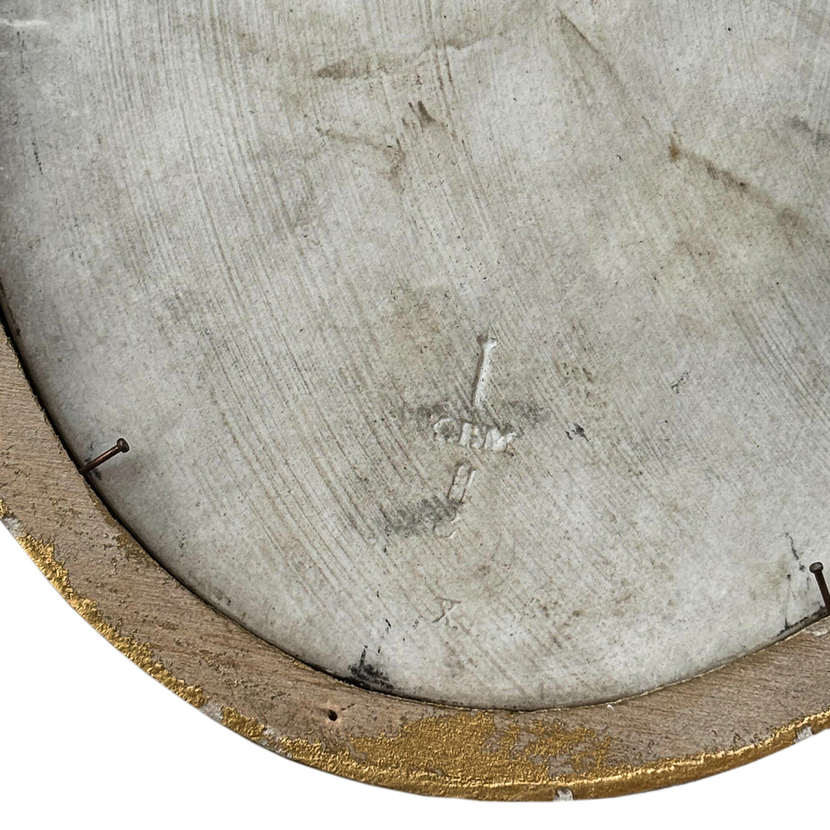 Pair Antique German Signed KPM Porcelain Handpainted Bride Portrait Plaques 1890