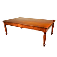 Antique Monumental 19th Century Mahogany Library Conference Dining Table 1860