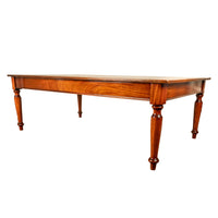 Antique Monumental 19th Century Mahogany Library Conference Dining Table 1860