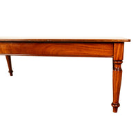 Antique Monumental 19th Century Mahogany Library Conference Dining Table 1860