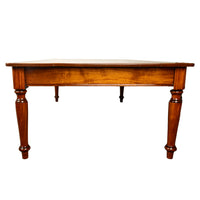 Antique Monumental 19th Century Mahogany Library Conference Dining Table 1860