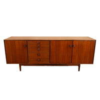 Mid Century Modern G Plan Danish Range Long Teak Credenza IB Kofod Larsen 1965