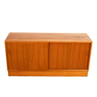Mid Century Modern Danish Teak Credenza Cabinet Sideboard Poul Hundevad 1970