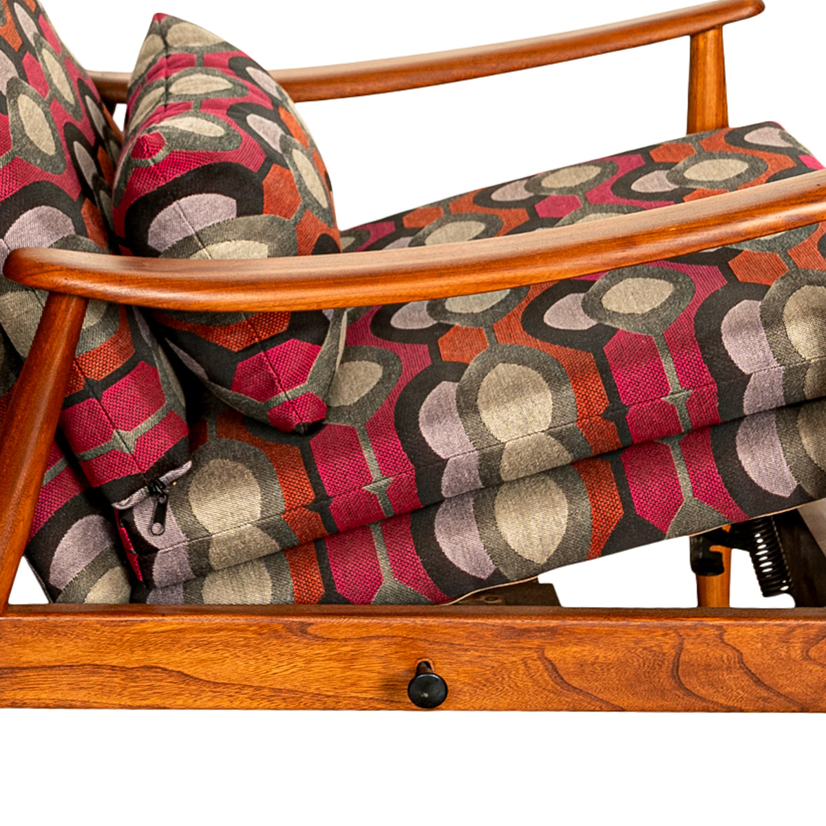 Mid Century Modern Teak Arm Chair Rocker Recliner Arnt Lande Stokke Mobler 1960