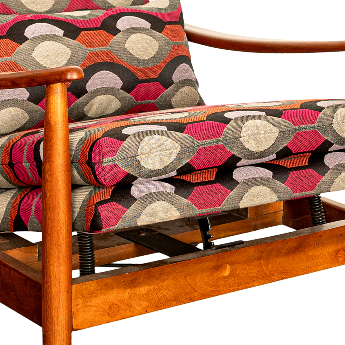 Mid Century Modern Teak Arm Chair Rocker Recliner Arnt Lande Stokke Mobler 1960