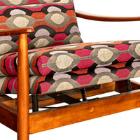 Mid Century Modern Teak Arm Chair Rocker Recliner Arnt Lande Stokke Mobler 1960