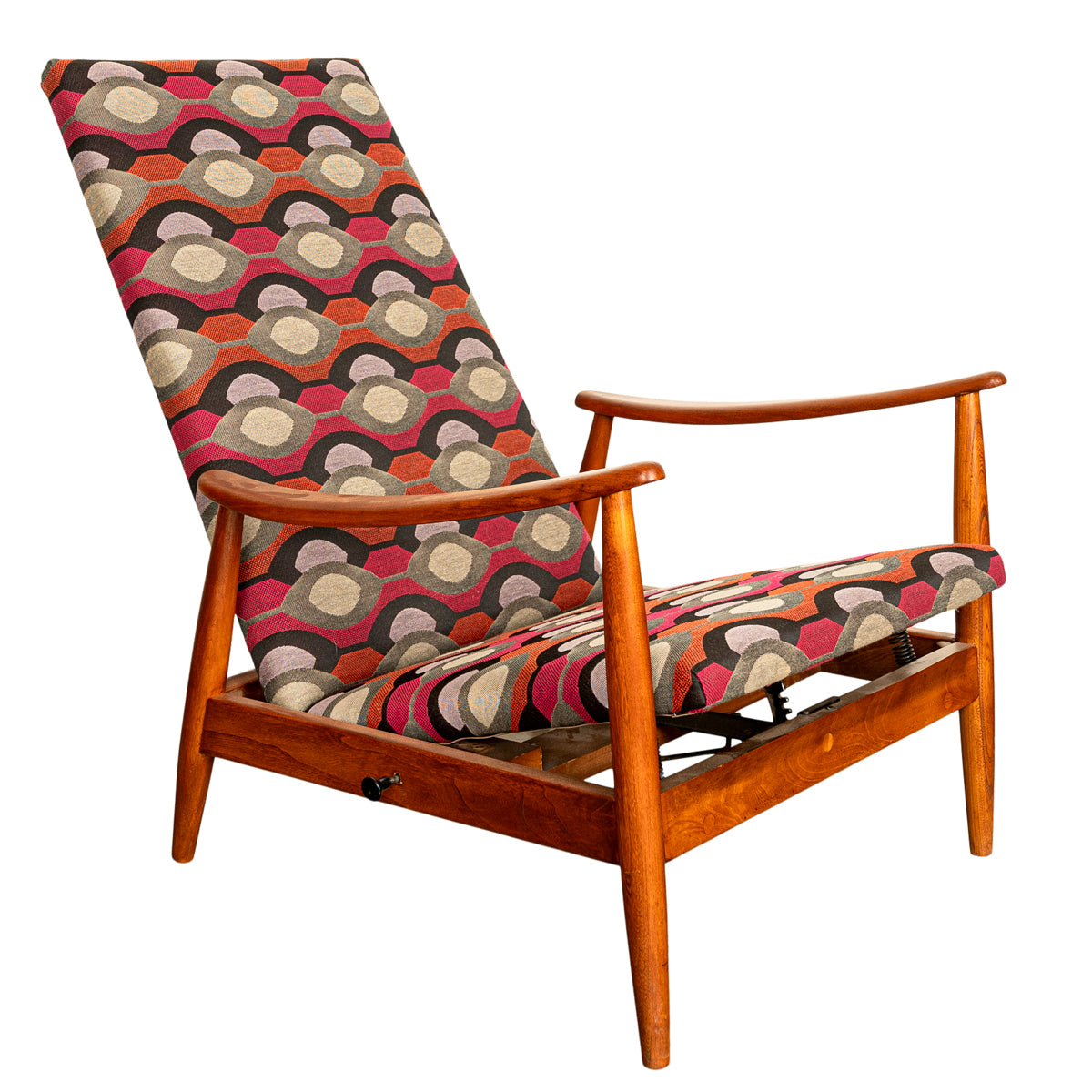 Mid Century Modern Teak Arm Chair Rocker Recliner Arnt Lande Stokke Mobler 1960