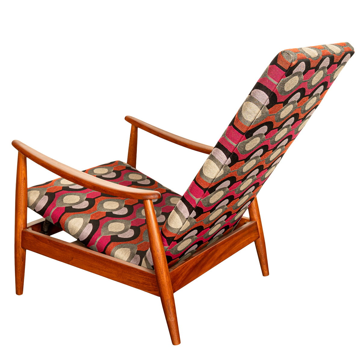 Mid Century Modern Teak Arm Chair Rocker Recliner Arnt Lande Stokke Mobler 1960