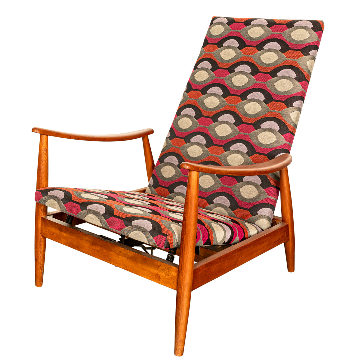 Mid Century Modern Teak Arm Chair Rocker Recliner Arnt Lande Stokke Mobler 1960